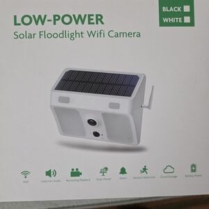 Solar Floodlight WiFi Camera - White